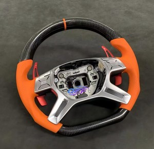 Volante de Fibra de Carbono para <span class=keywords><strong>Mercedes</strong></span>-Benz Clase C E G AMG G63 W204 S204 W212 <span class=keywords><strong>V212</strong></span> S212 W463 - Product Image 4