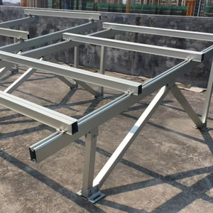 Uisolar <span class=keywords><strong>panel</strong></span> năng lượng mặt trời cực gắn nhôm thép mặt đất nghiêng Hệ thống điều chỉnh khung quang điện cho tấm pin mặt trời - Product Image 1