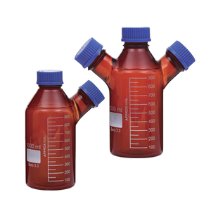 Frasco de fondo redondo de 3 cuellos de 1000 ml, de vidrio de borosilicato de pared gruesa, para destilación en laboratorio - Product Image 1