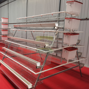 For 4 Tier 5 Door Heavy Duty <strong>Galvanized</strong> Steel Automatic Chicken Cage System 5-Year Warranty for Commercial Egg Production - Product Image 1