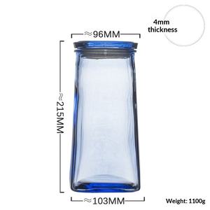 Hxglass - Recipiente de Vidrio de Estilo Europeo de Color Sólido con <span class=keywords><strong>Tapa</strong></span> Hermética para Guardar Refrigerios Frescos, Dulces, Frutos Secos, Especias y Miel - Product Image 6