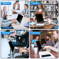 360-Grad-Sichtschutzfolie mit Anti-Blaulicht-Folie für 13.3 14 15.3 16- Laptops