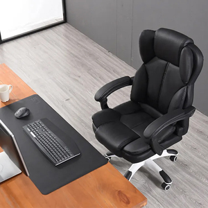 <span class=keywords><strong>Chaise</strong></span> de bureau de luxe en cuir inclinable ergonomique avec repose-pieds Cadeira Presidente <span class=keywords><strong>Chaise</strong></span> De Bureau Ergonomique - Product Image 4