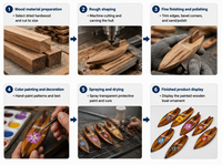 Aimant de planche de surf en bois, aimant de fleur d'hibiscus hawaïenne, aimant souvenir de haute qualité