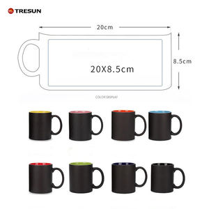 Couleur de transfert de chaleur de poignée ronde à l'intérieur de la tasse changeante de sublimation pour imprimer le logo - Product Image 2