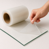 Film de protection PE transparent anti-poussière à faible adhérence, directement de l'usine, pour la protection des surfaces des carreaux, des tapis, des fenêtres et du verre