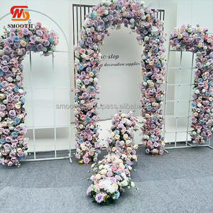 ชุดผ้าคาดตกแต่งซุ้มดอกไม้ผ้าไหมสำหรับงานแต่งงานงานอีเว้นท์เวทีงานแต่งงานแบบเรียบ - Product Image 1