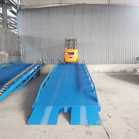 Équipement de déchargement de conteneurs hydrauliques en gros/chariot élévateur Rampes de quai mobiles Rampe de chargement de chariots élévateurs