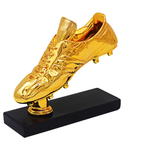 Juego de <span class=keywords><strong>trofeos</strong></span> de fútbol dorados personalizados, Trofeo de diseño de portero y bota <span class=keywords><strong>para</strong></span> decoración de recuerdo de juego de fútbol - Product Image 2
