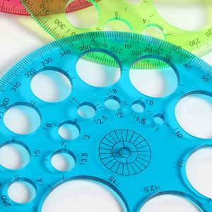 Regla Circular de 360 Grados, 30 cm, Flexible, de Plástico, con 16 Círculos, para Uso Escolar, Oficina y Hogar - Product Image 4