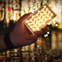 TOLIFO-Mini caméra vidéo LED portable RVB HF-96RGB, 4000mAh, panneau rechargeable, photographie Vlog Selfie, caméra en direct