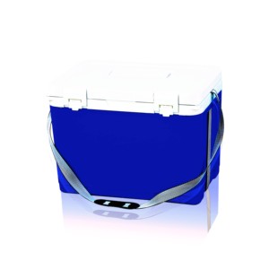 25L Polyurethane Insulation PU foam Shoulder Type Blood Medical Transportation Vaccine Cooler box with thermometer and ice pack