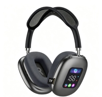 Casque sans fil supra-auriculaire MAX 600 avec chipset JL, étanche IPX-3, moule privé, affichage numérique RGB, fente pour carte TF, pliable