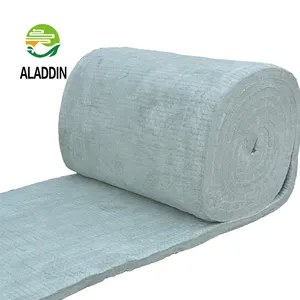 Vendita coperta in fibra verde 1500 6-50mm isolamento termico resistente al fuoco coperta in fibra ceramica