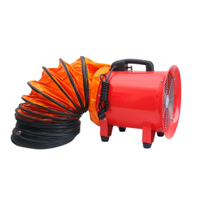 Ventilador Industrial Portátil <span class=keywords><strong>de</strong></span> 12 Pulgadas (300 mm), Ventilador Axial <span class=keywords><strong>de</strong></span> 3000 rpm, Extractor <span class=keywords><strong>de</strong></span> Aluminio para Taller, Ducto <span class=keywords><strong>de</strong></span> 5 Metros, Naranja, OEM - Product Image 1
