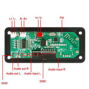 Amplificateur audio professionnel pour voiture 2*25W 50W avec carte USB TF <span class=keywords><strong>Radio</strong></span> FM <span class=keywords><strong>MP3</strong></span> pour module audio sans fil BT, amplificateur de puissance en plastique - Product Image 6