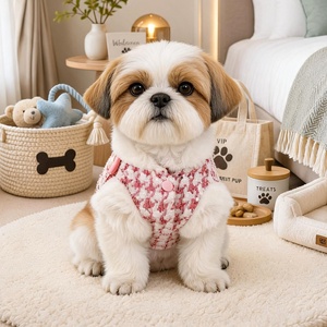 Pet Winter Warm Vest With Pearl Decor Stylish Fall <strong>Cold</strong> <strong>Weather</strong> Coat Soft Comfortable Accessory <strong>Outfit</strong> for Daily Wear - Product Image 2