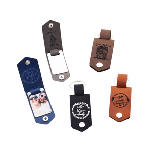 Portachiavi Personalizzabili in Pelle PU Qualisub, Portachiavi in Metallo per Sublimazione, Stampabili su Due Lati, Incisione Laser - Product Image 5