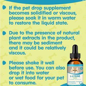 Complément alimentaire <span class=keywords><strong>naturel</strong></span> pour le soutien immunitaire à base de L-Lysine pour les problèmes respiratoires des chats, absorption rapide, gouttes, soins de santé pour animaux de compagnie, OEM/ODM - Product Image 5