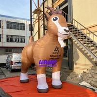 Modèle de chèvre gonflable de décoration d'événements d'activité sur mesure, grand ballon gonflable de chèvre réaliste