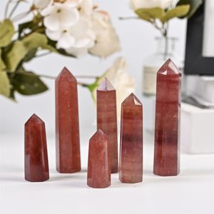Tour de cristal de quartz fraise naturel de haute qualité pour la méditation et la guérison - Artisanat de cristal haut de gamme - Product Image 1