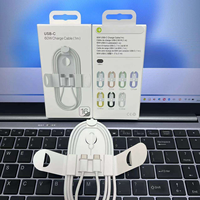 Cable tipo C, 1m, 2M, USB C, nailon trenzado, datos de carga rápida, Cable PD, Cable trenzado tipo C, Cable USB C para iPhone 16 15, 1m, 2M