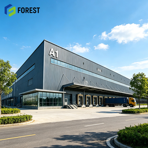 Large Clear Span Structural Steel Logistics Park Property Warehouse Heavy Duty Modular Cargo Distribution Depot Center - Product Image 1