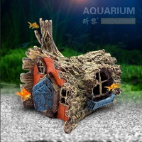 Résine artificielle, décoration aquarium Unique, fait main, de grotte, ornement de réservoir de poissons