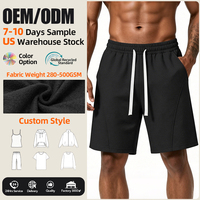 Shorts de survêtement amples en molleton pour hommes 2026 Summer Sundays, 7 pouces, en coton, style cargo, pour l'été, de haute qualité, pour l'entraînement