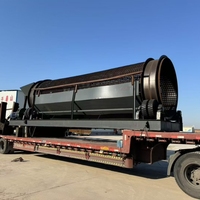Écran à tambour à moteur robuste Pengpai pour le criblage des minerais et des agrégats, conception de structure en acier haute capacité
