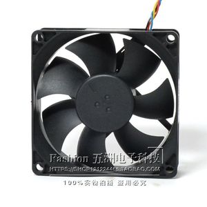 Foxconn 80mm <b>Computer</b> <b>Case</b> Fan 80x80x25mm Dual Ball Bearing 12V PWM Speed Control High Airflow Cooling - Product Image 1