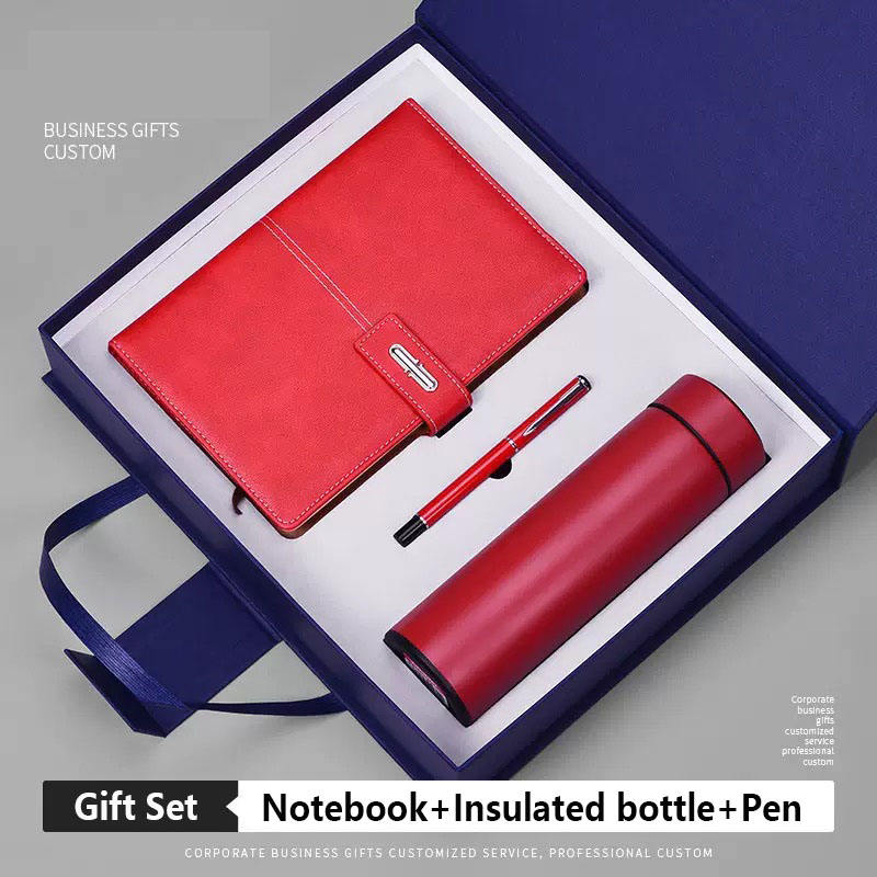 Notebook(Red)+Pen(Red)+Insulated bottle