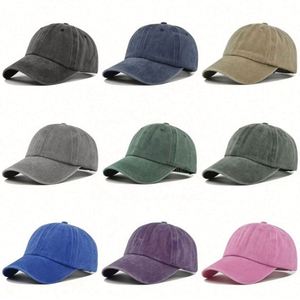 Gorras de Béisbol de 6 Paneles 100% Algodón, Gorras Deportivas Vintage Lavadas para Uso Casual con Logotipo Personalizado - Product Image 1