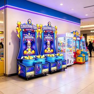 Machine de jeu interactive parent-enfant pour écraser les œufs |   Jeu d'échange de points de style arcade à monnayeur |   Équipements de parc d'attractions pour enfants - Product Image 2