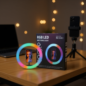 MJ33 Luce di Riempimento RGB da 13 Pollici per Fotografia e Streaming Live, Illuminazione Portatile per Bellezza Senza Supporto - Product Image 2