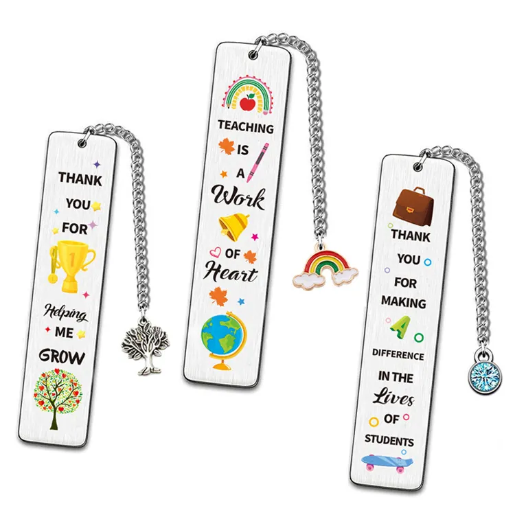 Wholesale Custom Metal Crafts book Marks Custom Bookmark With Logo