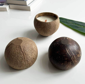 Nhà Máy bán hàng trực tiếp dừa tự nhiên Vỏ bát nến và hương liệu cho nhà hàng khách sạn đám cưới Bộ đồ ăn bán buôn - Product Image 2