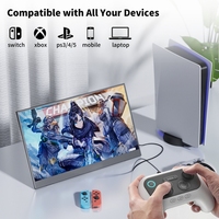 Monitor Portátil para Juegos de 15.6 Pulgadas FHD 1080P IPS, Pantalla Externa para Laptop y Teléfono con Tipo-C HD, Segunda Pantalla de Viaje