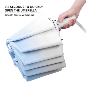 <span class=keywords><strong>Gradient</strong></span> màu 60 xương sườn sợi thủy tinh khung Windproof Sun mưa ô 3 lần tự động ô - Product Image 3