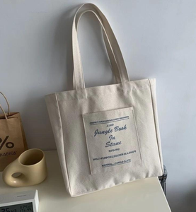 Sac en toile réutilisable, sac fourre-tout en toile de coton personnalisé avec logo, sac bandoulière de haute qualité - Product Image 2