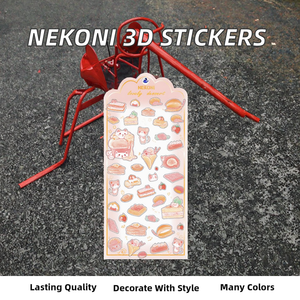 Pegatinas Decorativas para Laptop, con Estampado Dorado en Resina Epoxi, Diseños <span class=keywords><strong>de</strong></span> Vegetales, Sirenas, Horóscopos, Instrumentos Musicales, Cristales 3D - Product Image 2