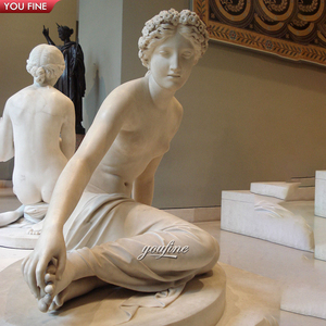 Famosa Estatua de Mármol de Paulina Borghese Desnuda Acostada - Product Image 5