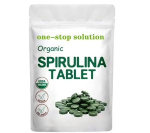 Complément alimentaire de spiruline en comprimés de haute qualité, soutien immunitaire, emballage OEM - Product Image 1