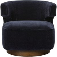 Canapé d'appoint moderne à base rotative à 360 degrés, fauteuil de lecture surdimensionné capitonné pour la maison, le bureau, la chambre à coucher, le salon - Style détente