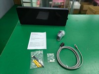 Jam Dinding LED Outdoor Jaringan Matriks Titik Merah Tampilan Waktu Digital Bertenaga PoE untuk Sekolah dan Hub