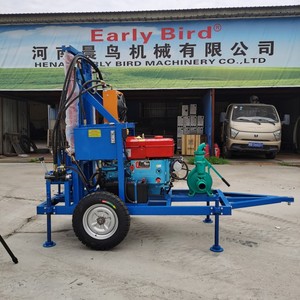เครื่องเจาะบ่อน้ำแบบพกพา ความลึก 100 เมตร เครื่องเจาะบ่อน้ำขนาดเล็ก - Product Image 6