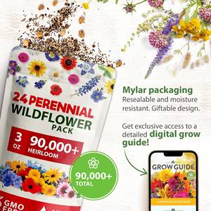 HOME GROWN 90,000 + Mélange de fleurs sauvages vivaces en vrac - Product Image 3