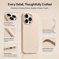 Casing HP TPU Matte Silky Feel untuk 15 Pro Max Anti-Sidik Jari Tipis Desain Polos Slim Fit Tahan Banting Lembut