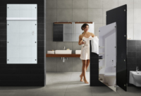 Thermostat électronique intelligent à économie d'énergie IP44 étanche 60 x 80 cm M45D 450W 220-240 V~ Panneaux chauffants infrarouges miroir