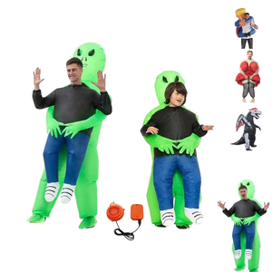 Disfraz Inflable de Extraterrestre Verde del Espacio Profundo para Adultos y Niños, Traje Inflable para Halloween, <span class=keywords><strong>Carnaval</strong></span> y Fiestas - Product Image 1